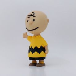 charlie angle1.jpg Free file Charlie Brown・3D printer design to download, reddadsteve