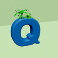 q0.png Vase Q - Alphabet Vases Collection Letters - STL Printable