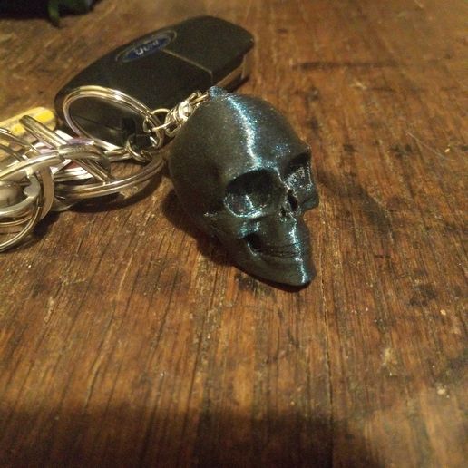 OBJ file skull key ring 💀 ・3D print model to download・Cults