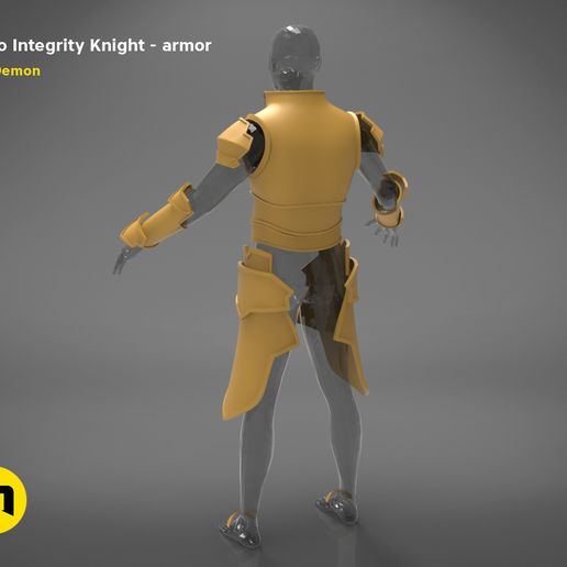 render_scene_Integrity-knight-armor-basic.77 kopie.jpg Fichier 3D L'armure complète de Kirito - Integrity Knight・Plan imprimable en 3D à télécharger, 3D-mon