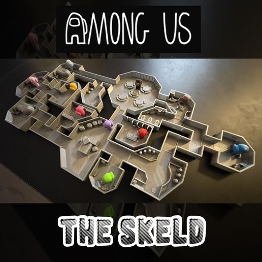 SKELD1.jpg Diorama The Skeld - Among Us Map