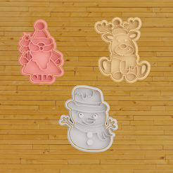 untitled.png STL-Datei COOKIE CUTTER weihnachtliche Kombinationen・Design für den 3D-Druck zum Herunterladen