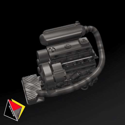 1/24 Scale G60 Engine Volkswagen 3D model