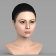 untitled.275.jpg Beautiful asian woman bust for full color 3D printing TYPE 10