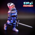 Dan-Sopala-Flexi-Factory-Knight_01.jpg Файл STL Рыцарь с флекси-принтом・Модель 3D-принтера для загрузки