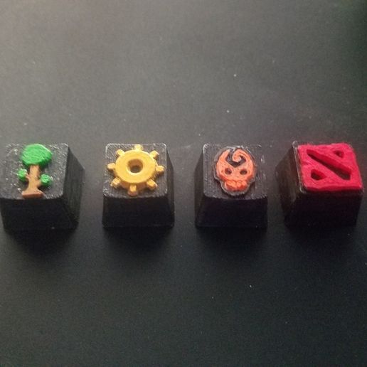 Video game MX keycaps 3D model