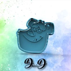 sullivan-cookiecad.jpg Archivo STL cortante sullivan monster inc・Design para impresora 3D para descargar