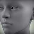 301-голова-16.82.jpg 19 3D Head Face Female Character Women teenager portrait doll 3D model