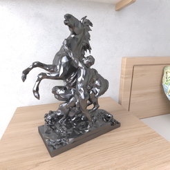 30.1.png STL file Horse Sculpture・Model to download and 3D print
