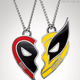 123.png Deadpool & wolverine keychain