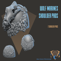 WolfShoulder_.png STL-Datei WOLF MARINE Schulterpolster・Design für den 3D-Druck zum Herunterladen