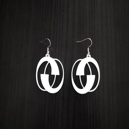 Orbit Echo - Earrings 3D model