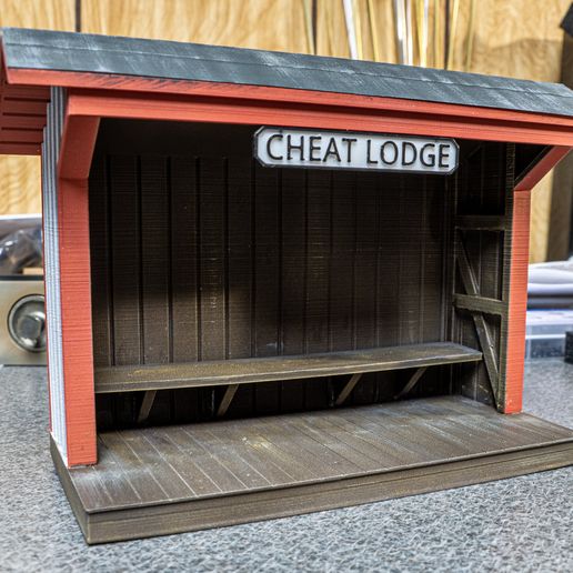 G Scale (1:24) Small Western Maryland Waiting Shelter 3D model