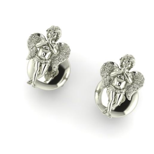 Earrings Angel 3D model