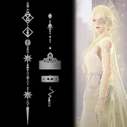 Ena-the-curator-infinity-nikki-cosplay-prop-1.jpg Ena The Curator - Arms Accesories - Infinity Nikki Cosplay Prop