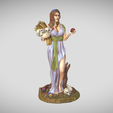 Persefone1.png Statue of the Greek goddess Persephone, for 3d printing and painting.