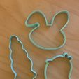 cutter.jpg Easter cookie cutters set / carrot, bunny face & chick