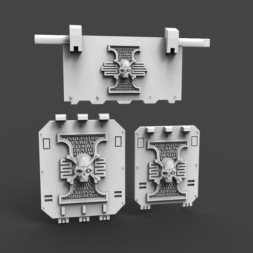 Deathvigil Vehicle Doors and Icons - 3D model önizlemesi