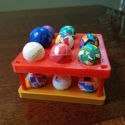 20191111_140725.jpg Бесплатный STL файл Stacking Bouncy Ball Holder・3D-печатная модель для загрузки