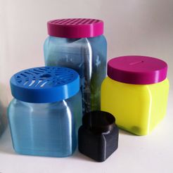 photo1.jpg Free STL file Container + Lids・3D printable model to download
