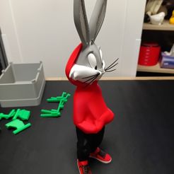 Bugs bunny urban vibes Fan art (multiparts/3mf)