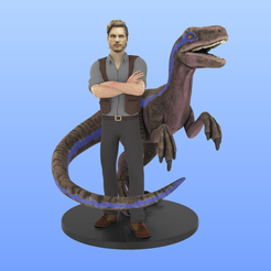 Jurasic-World-1-Color.png Archivo 3D Owen Grady - Jurassic World・Plan de impresora 3D para descargar