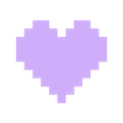 Lid.stl 8-bit Heart Valentine Box