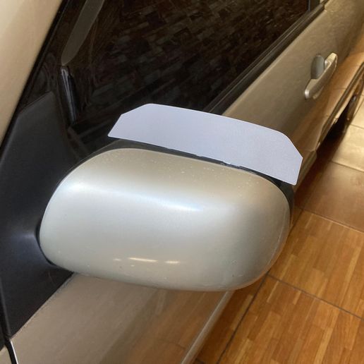 car side mirror rain shield 3D model