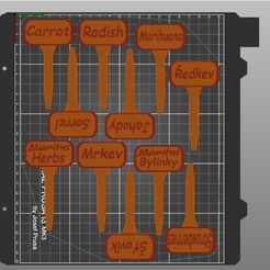 CEDULKY.jpg Free 3MF file Placards ( cedulky ke kytkám )・3D printer design to download, 3D-Wex