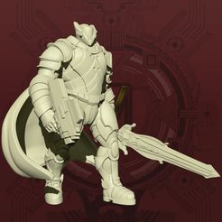 Stepping-Pose.jpg STL file (Mercy's Reach) Void Knight - Intimidating Step・3D printer model to download, Studio_Sol_Union