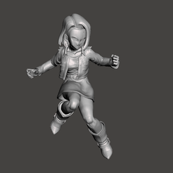 1.png Android no 18 3D Model
