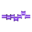 Engine Assembly - Part5.crankshaft-1.STL Modern Engine parts for Assembly Practice/  FUN/ Education