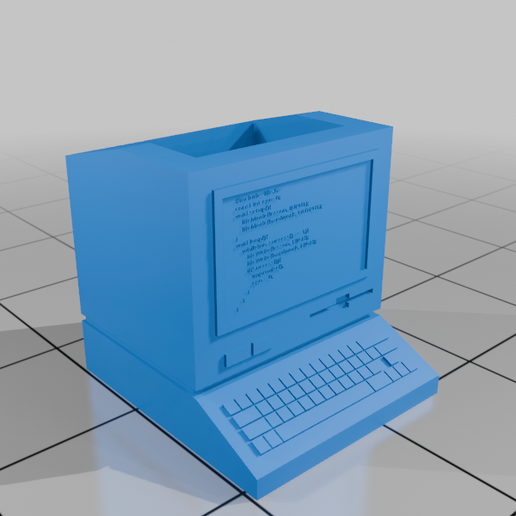 80's PC Theme Pen stand 3D model