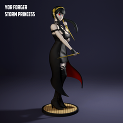 Dra STORM PRINCESS STL file YOR - SPY X FAMILY・3D printing model to download