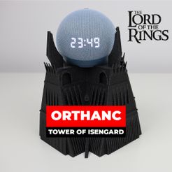 Bild-03-100.jpg Free STL file Orthanc, Tower of Isengard for Echo Dot 4th / 5th Gen・3D printer design to download