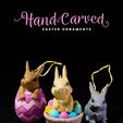 FEED-16.jpg 3D file “Hand-carved” Easter Ornaments・Design to download and 3D print