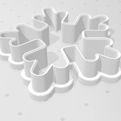 d60.png Free STL file snowflake COOKIE CUTTER・3D print object to download, c3dstore