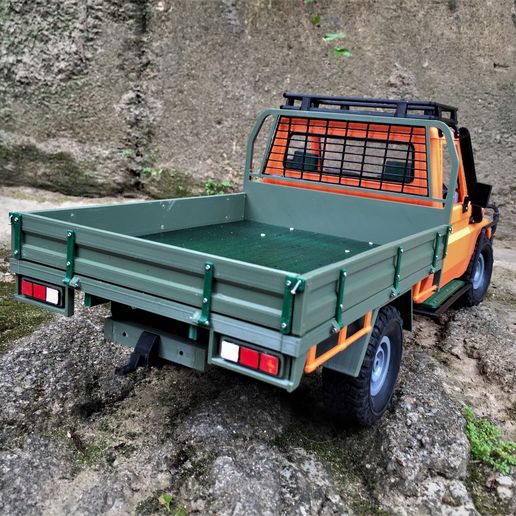 🚗 Toyota land cruiser lc75 RC pick up truck 1 to 16 WPL scale 3D print ...