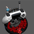 16.png GUTS HAND WITH PUCK BERSERK PS4 PS5 CONTROLLER HOLDER FANTASY CHARACTER 3d print