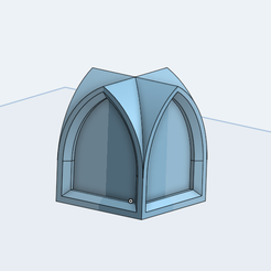 tnk.png Free STL file Gothic Dragon's teeth tank trap・3D printing design to download