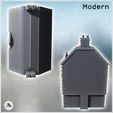5.jpg Modern two-story hotel with tiled roof and cut stone and brick walls (27) - Modern WW2 WW1 World War Diaroma Wargaming RPG Mini Hobby