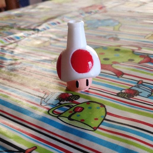 mushroom toad hookah mouthpiece - 3D model önizlemesi