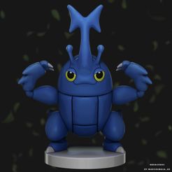 Render-Final.jpg 3D file Heracross Pokémon・3D print design to download