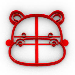 hippo.png Fichier STL Découpeur de biscuits en forme d'hippopotame・Modèle pour imprimante 3D à télécharger