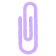 clip 2.stl PAPER CLIP BOOKMARK