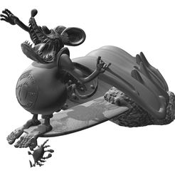 rat-fink-hang-ten-1-1.jpg 3D file Rat Fink Surfink Hang Ten surf surfboardes longboard・3D printable model to download