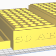 50 AE.png Fichier STL Magasin de munitions empilable 50 AE (50 cartouches)・Design pour imprimante 3D à télécharger, BACustomsMN