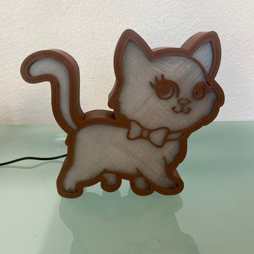 LED lamp cat 3D model