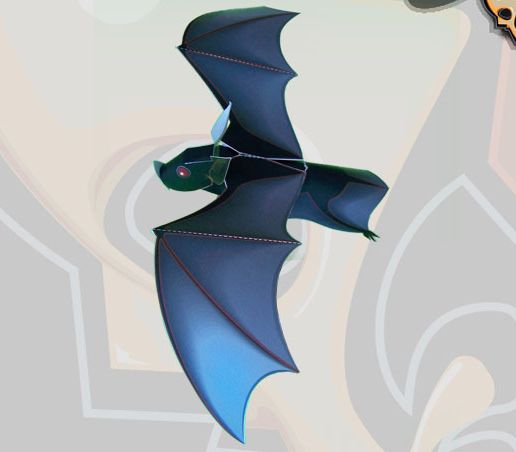 🎠 Automata de papel : El Murciélago・ 3D File for Papercraft & Origami・Cults