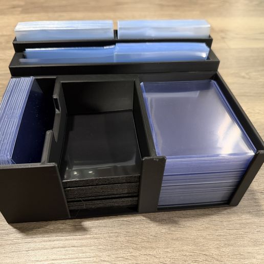 Card Sleeving Station  Trading Card Double Sleeving Organizer for TCG |  MTG (Magic the Gathering), Pokmon, Lorcana, Yu-Gi-Oh, etc. STL File for  3D printingCults